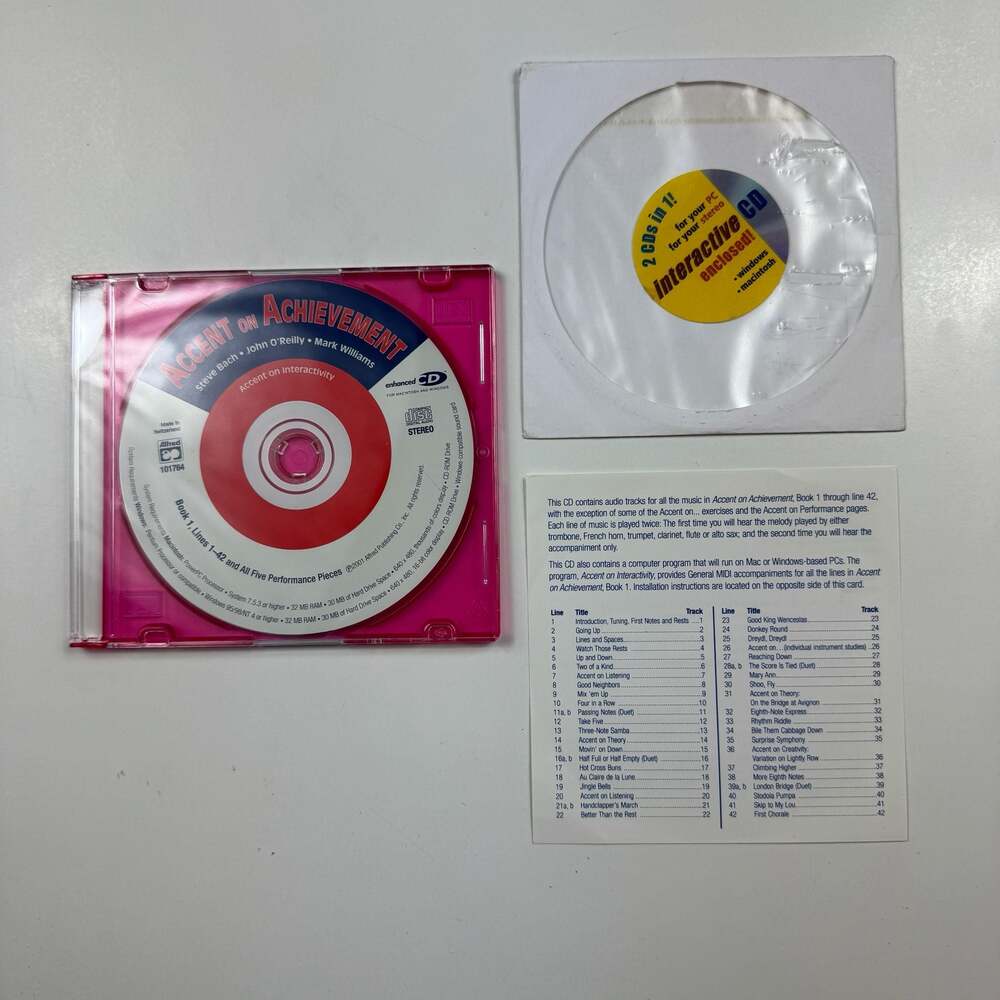 Accent on Achievement Book 1: CD for Lines 1-42 and Performance Pieces